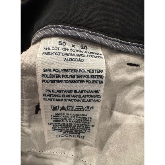 Dockers Men's black Classic Fit Workday Khaki - Picture 3 of 6